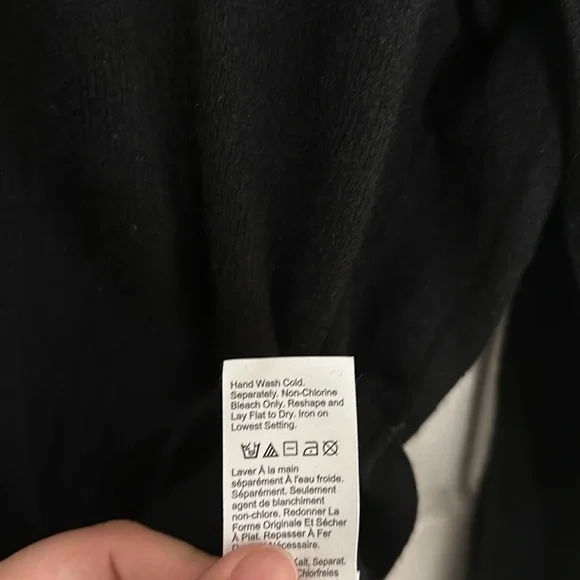 J. Crew The Boyfriend Sweater 100% Cashmere Black Good Cashmere Certified NWOT - Picture 9 of 10